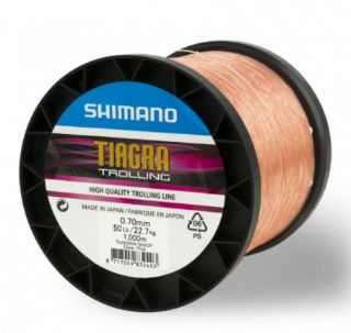 Immagine di Shimano Tiagra Trolling High Quality Clear Pink Ø 0.90mm 80Lb. Kg.36,3 Mt.1000