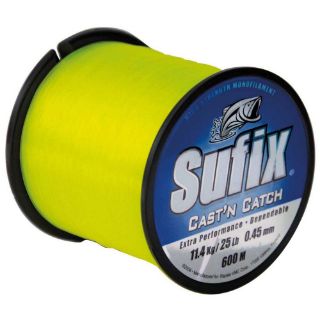 Immagine di Sufix Cast'n Catch Yellow Ø 0.35mm Kg.6,8 Mt.600