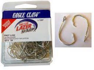 Immagine di Eagle Claw Lazer Sharp Trot Line Hook Pack 50 Pz