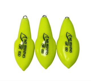 Immagine di M2 FISHING Piombo Sportix Plastificato Fosforescente GIALLO FOSFO