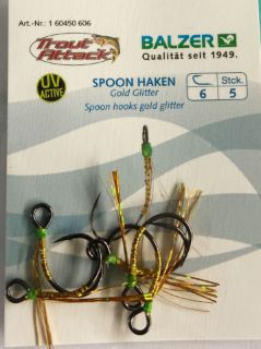 Immagine di Balzer Spoon Haken Gold Glitter Size: 6 Pcs.5
