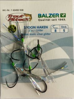 Immagine di Balzer Spoon Haken Silber Glitter Size: 8 Pcs.5