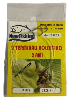 Immagine di NewFishing 2 Terminali Bolentino 2 Ami