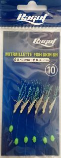 Immagine di Ragot Sabiki Mitraillette Fish Skin 6H 0.40mm-0.30mm Size: 10