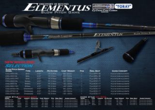 Immagine di Ocean's Legacy  Elementus Slow Pitch 80-220 PE2  6'3''