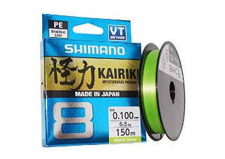 Immagine di Shimano Kairiki X8 DIA 0.190mm Kg.12 150 Mt. Mantis Green