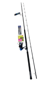 Immagine di Okuma Shore Jigging Combo Canna F15+ Safina SW6000+Treccia 8 Capi+JIG Mustad